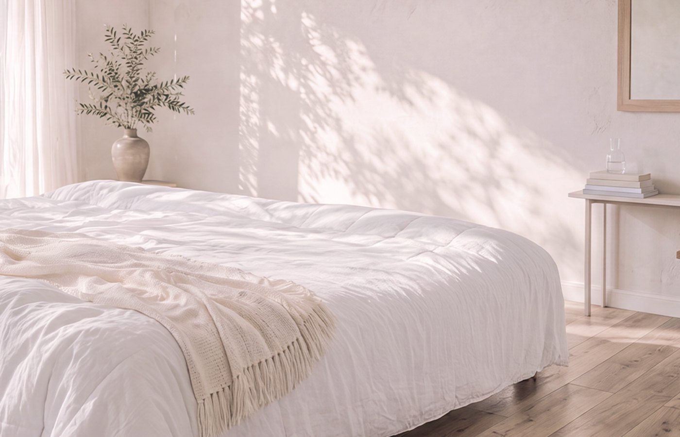 A quiet bedroom in morning light