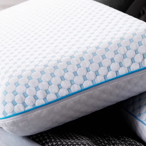 WEEKENDER Gel Memory Foam Pillow, Reversible Cover, photo 2