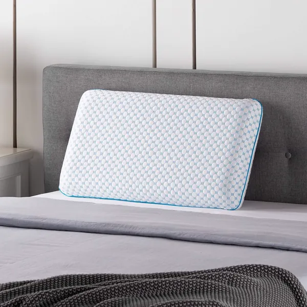 WEEKENDER Gel Memory Foam Pillow, Reversible Cover, photo 3